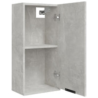 Mobile da Bagno a Parete Grigio Cemento 32x20x67 cm 811299
