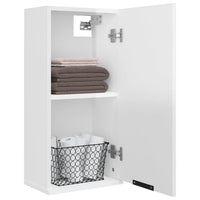 Mobile da Bagno a Parete Bianco Lucido 32x20x67 cm 811301