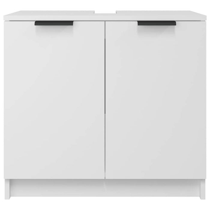 Armadietto da Bagno Bianco 64,5x33,5x59 cm in Legno Multistrato 811304