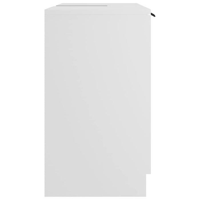 Armadietto da Bagno Bianco 64,5x33,5x59 cm in Legno Multistrato cod mxl 49369