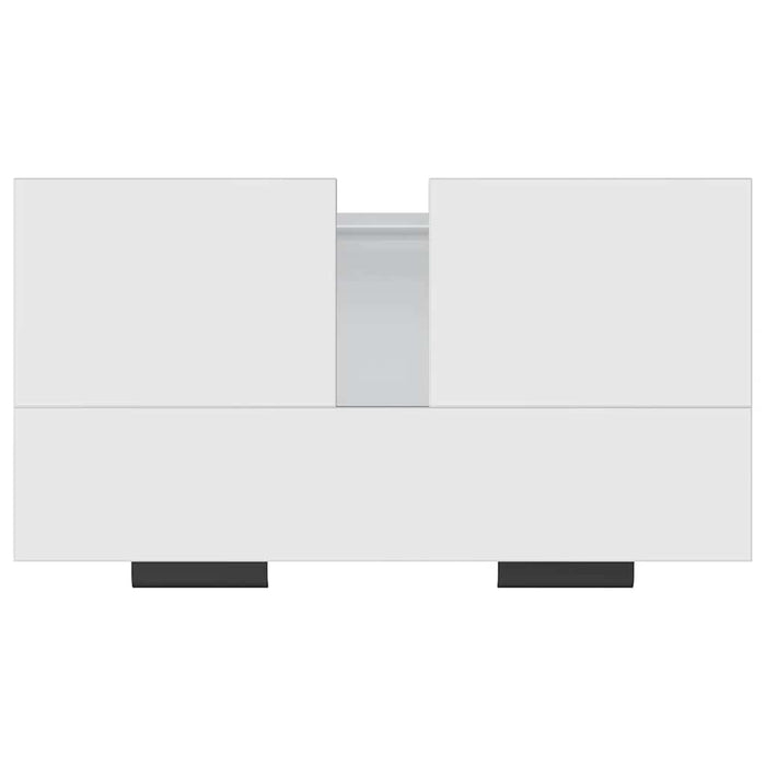 Armadietto da Bagno Bianco 64,5x33,5x59 cm in Legno Multistrato cod mxl 49369