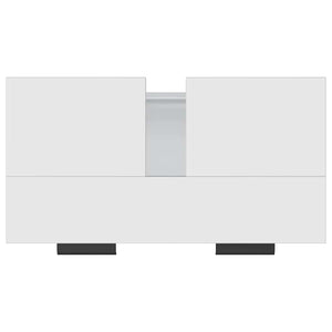 Armadietto da Bagno Bianco 64,5x33,5x59 cm in Legno Multistrato 811304