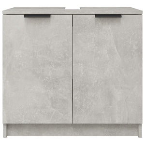 Mobile Bagno Grigio Cemento 64,5x33,5x59cm in Legno Multistrato cod mxl 40673