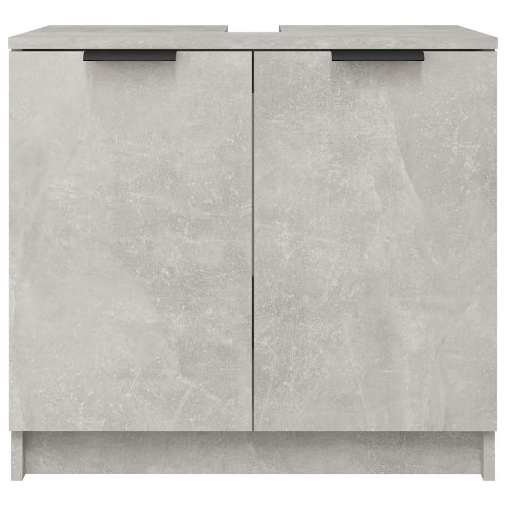 Mobile Bagno Grigio Cemento 64,5x33,5x59cm in Legno Multistrato 811308