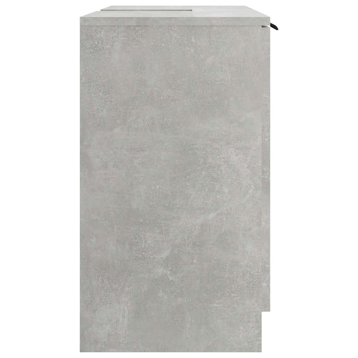 Mobile Bagno Grigio Cemento 64,5x33,5x59cm in Legno Multistrato cod mxl 40673