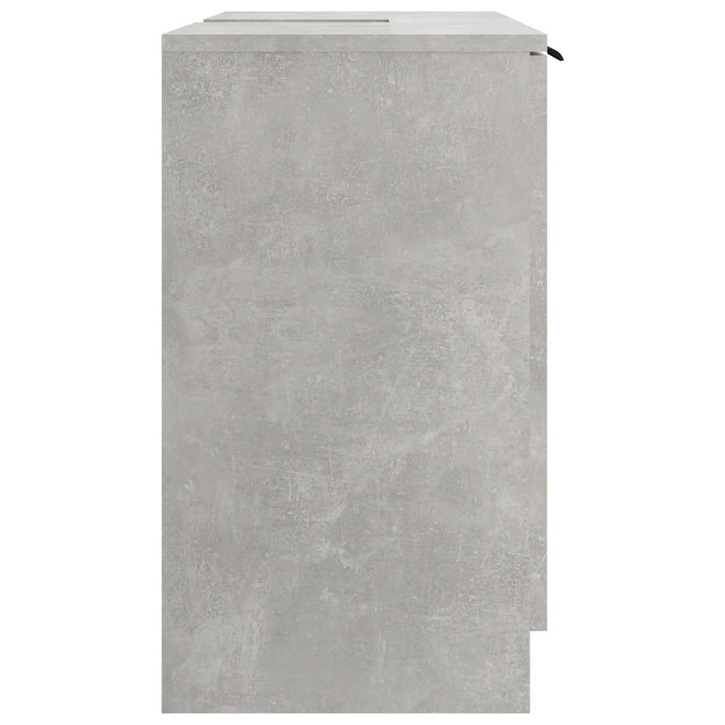 Mobile Bagno Grigio Cemento 64,5x33,5x59cm in Legno Multistrato 811308
