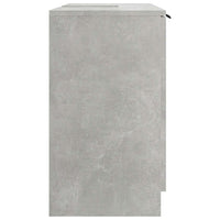 Mobile Bagno Grigio Cemento 64,5x33,5x59cm in Legno Multistrato 811308