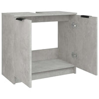 Mobile Bagno Grigio Cemento 64,5x33,5x59cm in Legno Multistrato 811308
