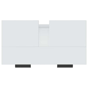 Mobile da Bagno Bianco Lucido 64,5x33,5x59 cm Legno Multistrato 811310