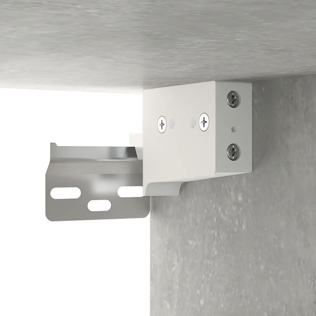 Armadietto a Specchio da Bagno Grigio Cemento 64x20x67 cm 811317