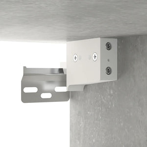 Armadietto a Specchio da Bagno Grigio Cemento 64x20x67 cm 811317