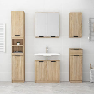 Mobile da Bagno Rovere Sonoma 32x34x188,5 cm Legno Multistratocod mxl 97292