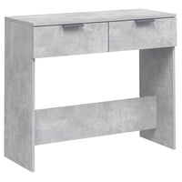 Tavolino da Salotto Grigio Cemento 90x36x75cm Legno Multistrato 811335