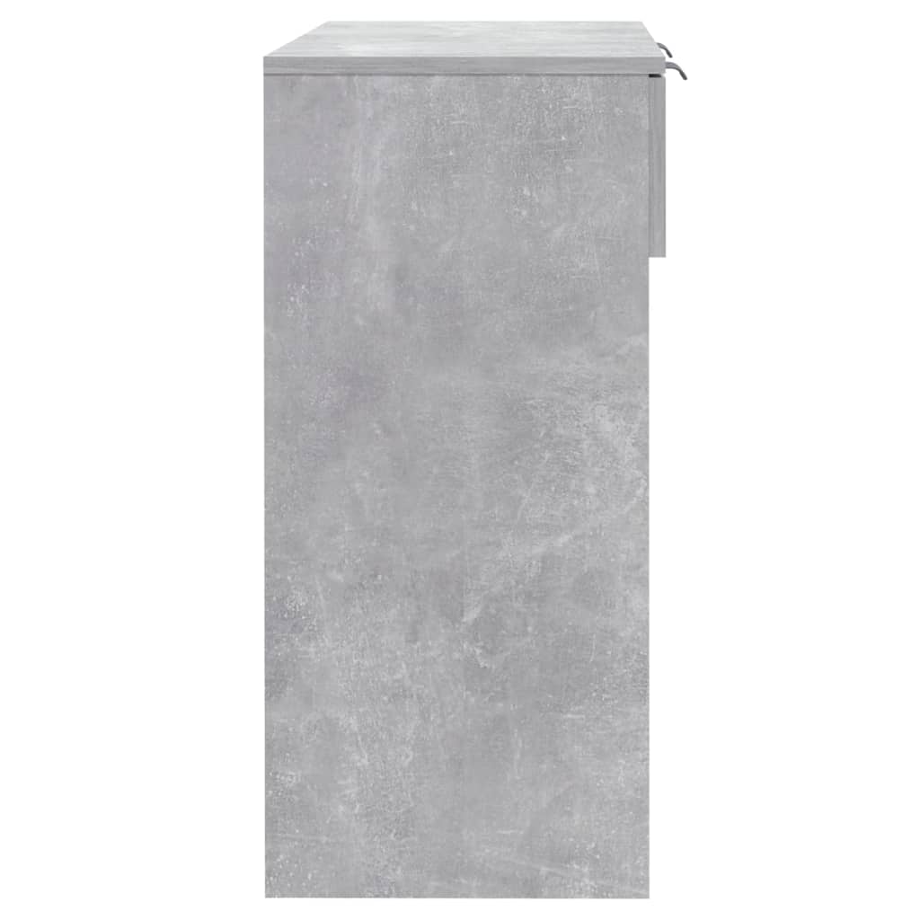 Tavolino da Salotto Grigio Cemento 90x36x75cm Legno Multistrato 811335