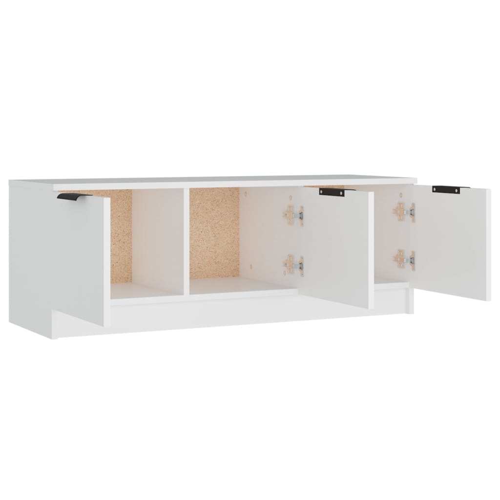 Mobile Porta TV Bianco 102x35x36,5 cm in Legno Multistrato cod mxl 34039
