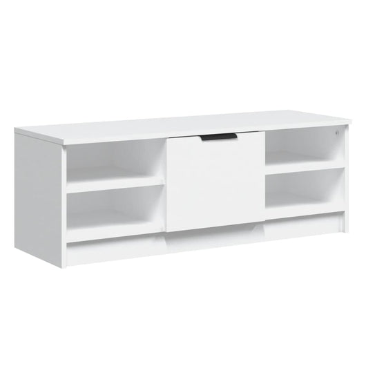 Mobile Porta TV Bianco 102x35,5x36,5 cm in Legno Multistrato 811367