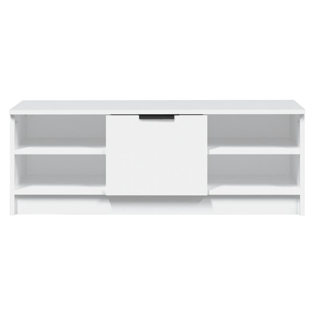Mobile Porta TV-Mobile per TV-Credenza TV Bianco 102x35,5x36,5 cm in Legno Multistrato