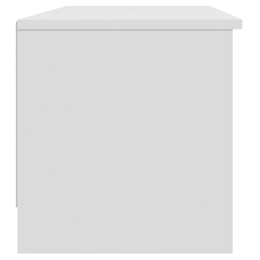 Mobile Porta TV-Mobile per TV-Credenza TV Bianco 102x35,5x36,5 cm in Legno Multistrato