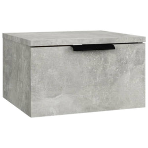 Comodini a Muro 2 pz Grigio Cemento 34x30x20 cm 811385
