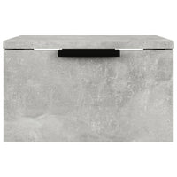 Comodini a Muro 2 pz Grigio Cemento 34x30x20 cm 811385