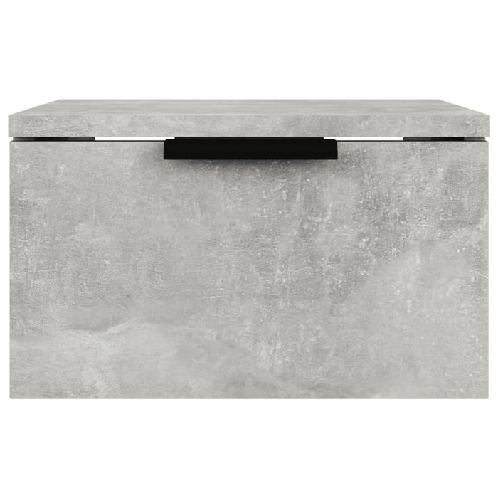 Comodini a Muro 2 pz Grigio Cemento 34x30x20 cm 811385
