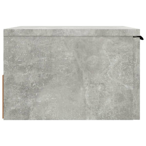 Comodini a Muro 2 pz Grigio Cemento 34x30x20 cm 811385