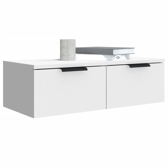 Armadietto a Muro Bianco 68x30x20 cm in Legno Multistrato cod mxl 33528