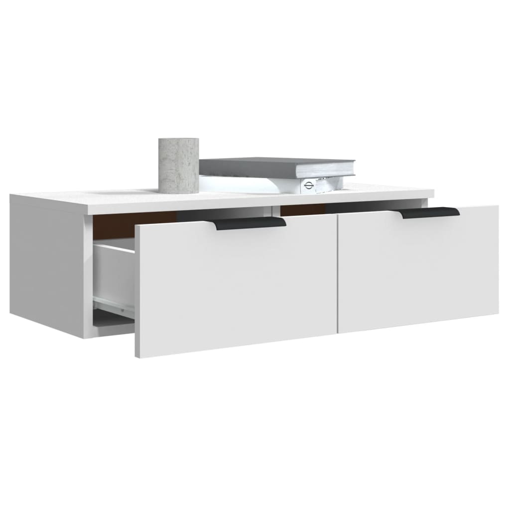 Mobile a Parete Bianco 68x30x20 cm in Legno Multistrato 811394