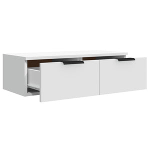 Mobile a Parete Bianco 68x30x20 cm in Legno Multistrato 811394