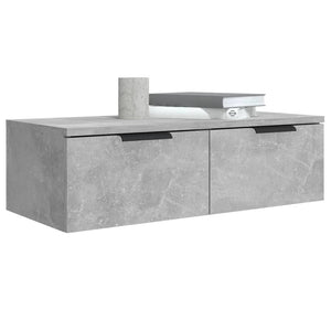 Armadietto a Muro Grigio Cemento 68x30x20 cm Legno Multistrato cod mxl 33240