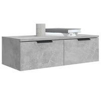 Armadietto a Muro Grigio Cemento 68x30x20 cm Legno Multistrato 811398