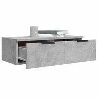 Armadietto a Muro Grigio Cemento 68x30x20 cm Legno Multistrato cod mxl 33240