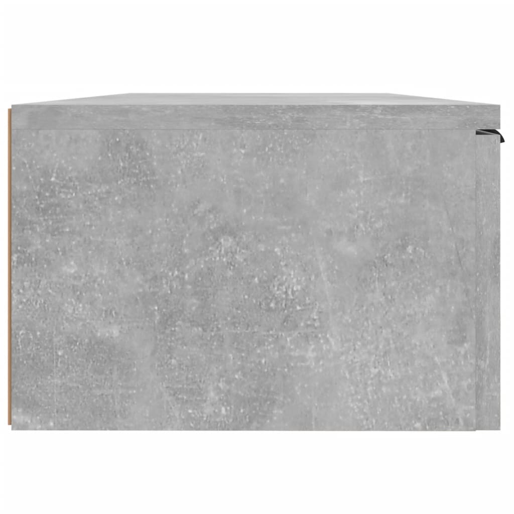 Armadietto a Muro Grigio Cemento 68x30x20 cm Legno Multistrato 811398
