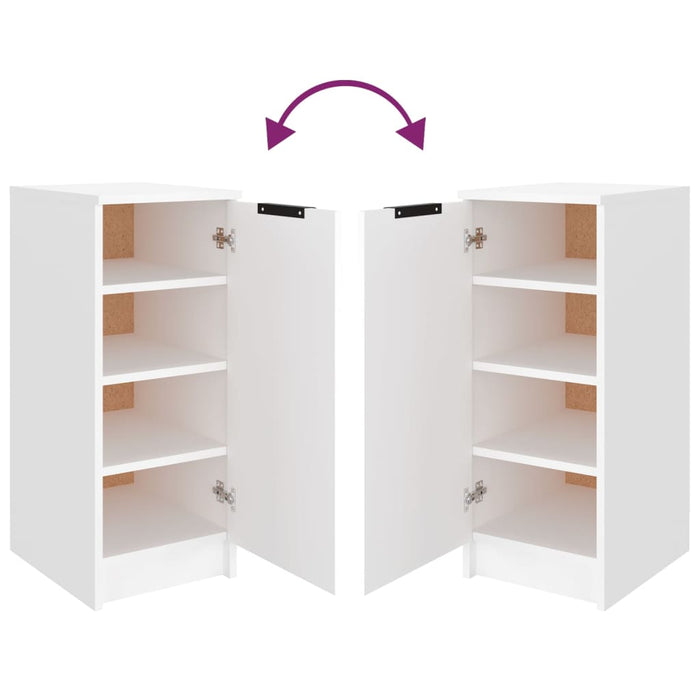 Scarpiera Bianca 30x35x70 cm in Legno Multistrato 811412