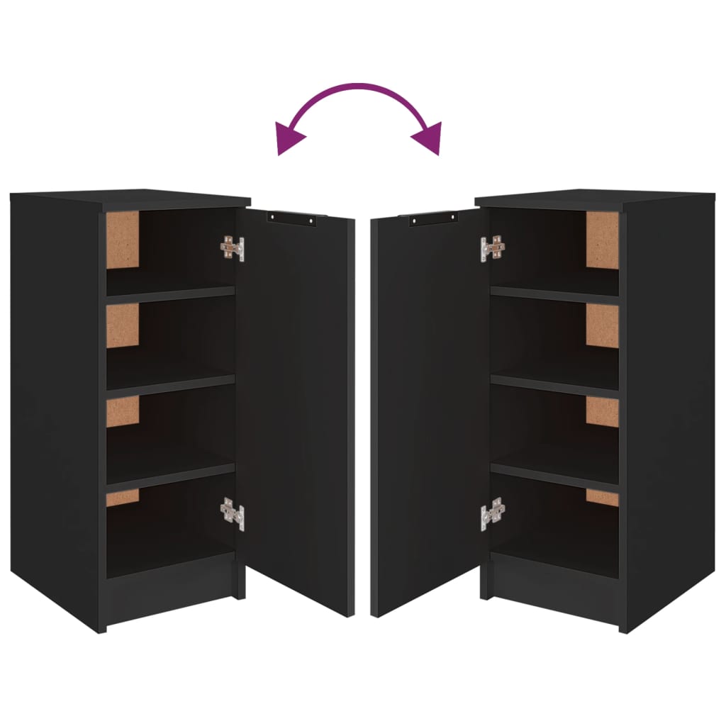 Scarpiera scarpiera mobile portaoggetti ingresso corridoio soggiorno 30 x 35 x 70 cm multistrato nero 02_0021964