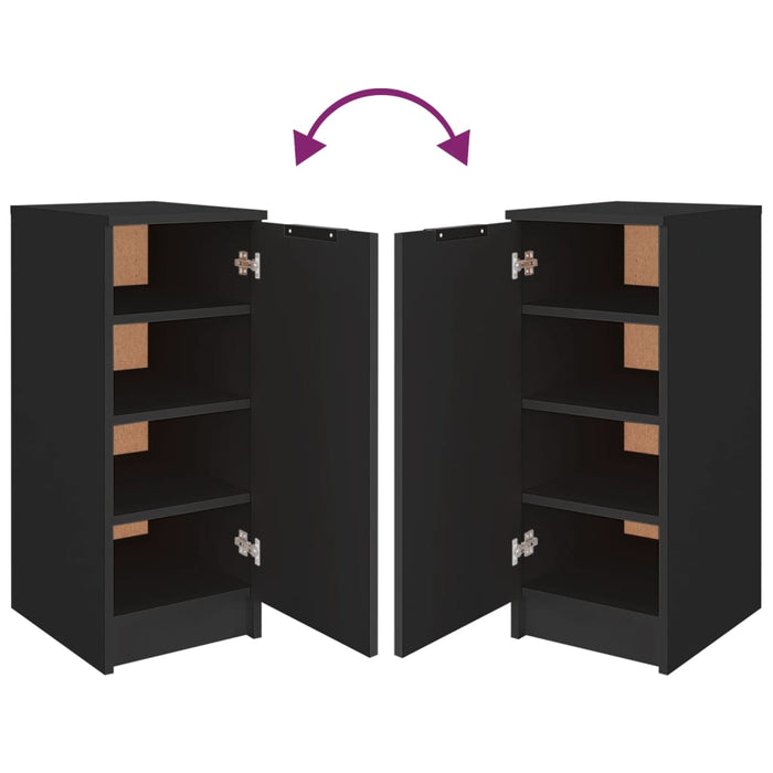 Scarpiera scarpiera mobile portaoggetti ingresso corridoio soggiorno 30 x 35 x 70 cm multistrato nero 02_0021964