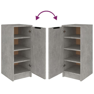 Scarpiera Grigio Cemento 30x35x70 cm in Legno Multistrato cod mxl 52959