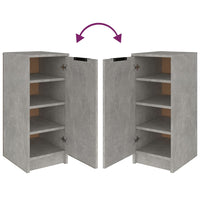 Scarpiera Grigio Cemento 30x35x70 cm in Legno Multistrato 811416