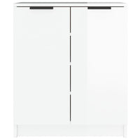 Scarpiera Bianco Lucido 59x35x70 cm in Legno Multistrato 811427
