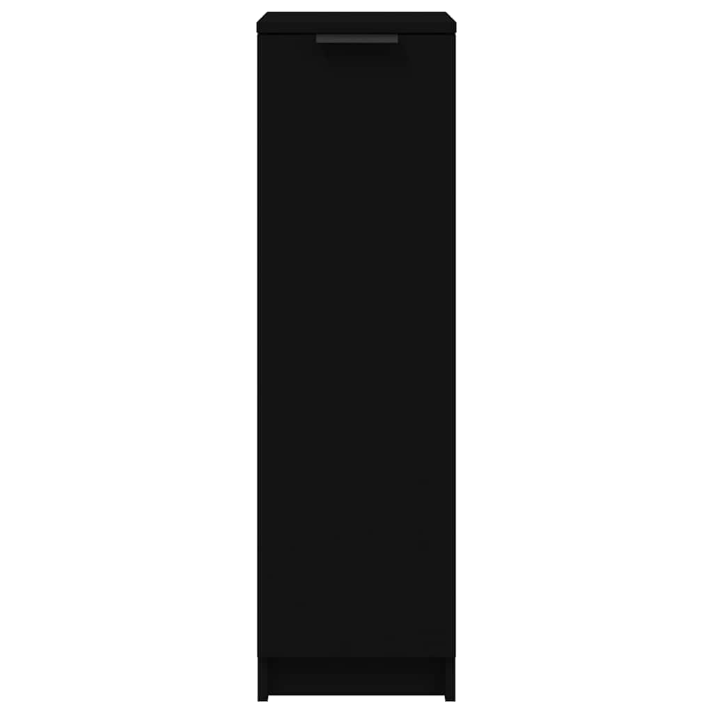 Scarpiera Nera 30x35x100 cm in Legno Multistrato