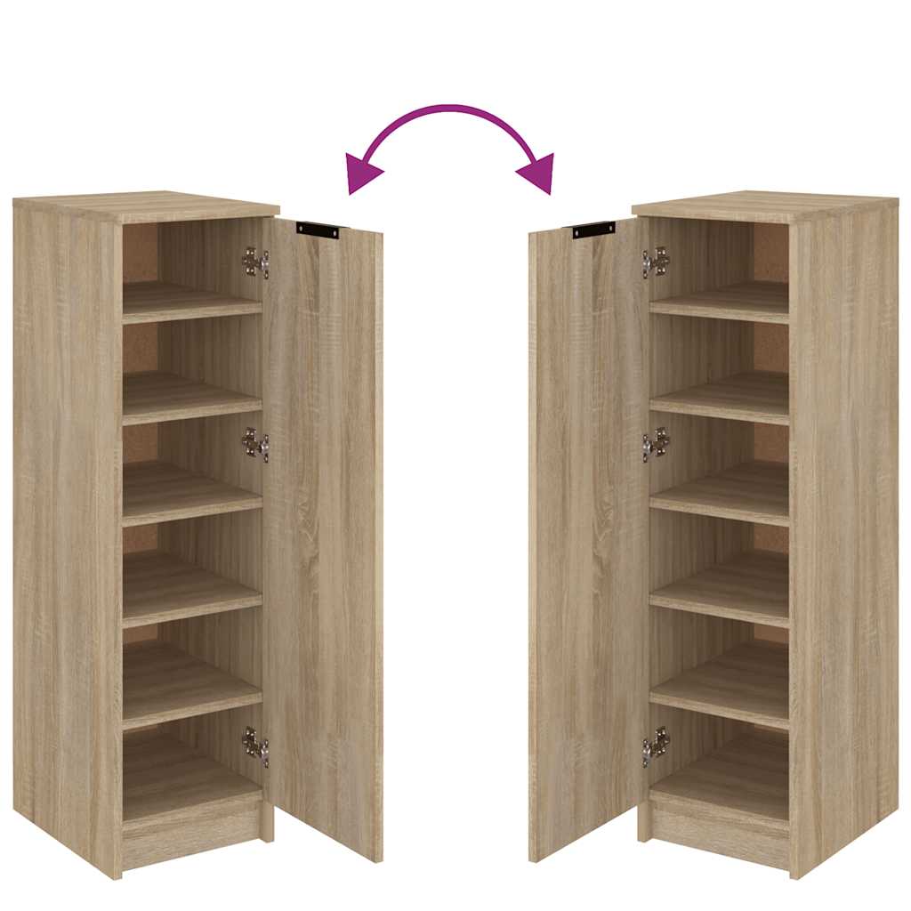 Scarpiera Rovere Sonoma 30x35x100 cm in Legno Multistrato 811433