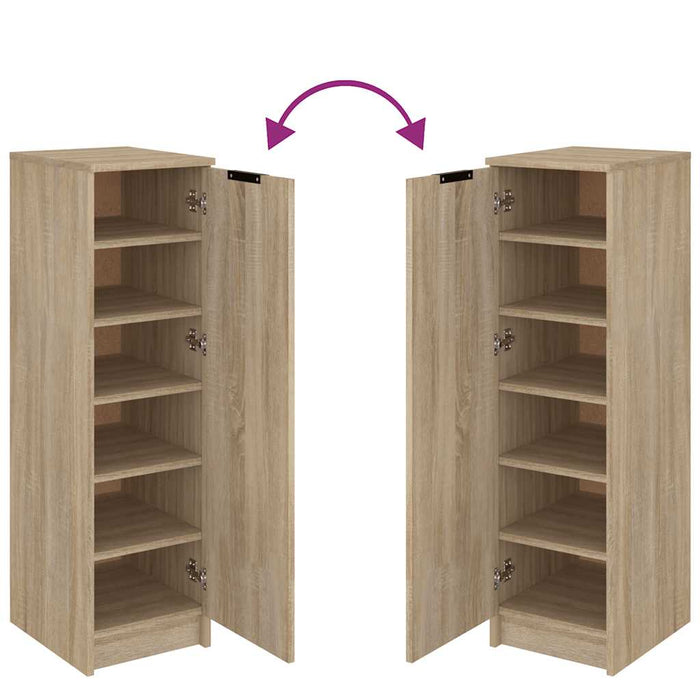 Scarpiera Rovere Sonoma 30x35x100 cm in Legno Multistrato 811433