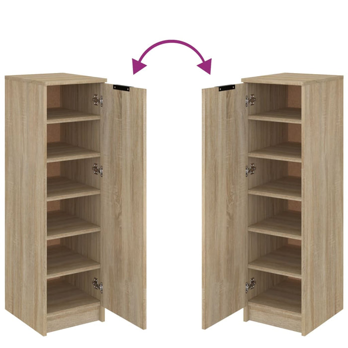 Scarpiera scarpiera mobile portaoggetti ingresso corridoio soggiorno Sonoma 30 x 35 x 100 cm multistrato marrone 02_0021689