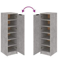 Scarpiera Grigio Cemento 30x35x100 cm in Legno Multistrato cod mxl 70027