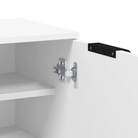 Scarpiera Bianca 59x35x100 cm in Legno Multistrato cod mxl 48630