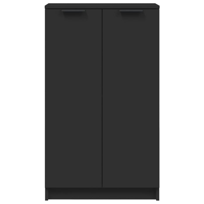 Scarpiera Nera 59x35x100 cm in Legno Multistrato 811440