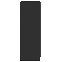 Scarpiera Nera 59x35x100 cm in Legno Multistrato 811440