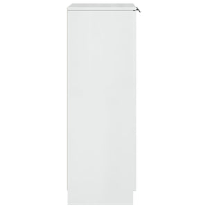 Scarpiera Bianco Lucido 59x35x100,5 cm in Legno Multistrato 811445