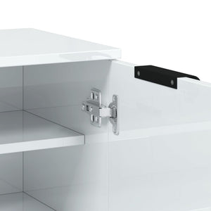 Scarpiera Bianco Lucido 59x35x100 cm in Legno Multistrato cod mxl 77882
