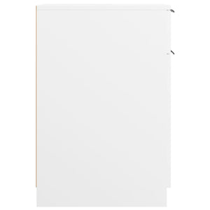 Armadietto da Scrivania Bianco 33,5x50x75 cm Legno Multistrato 811502